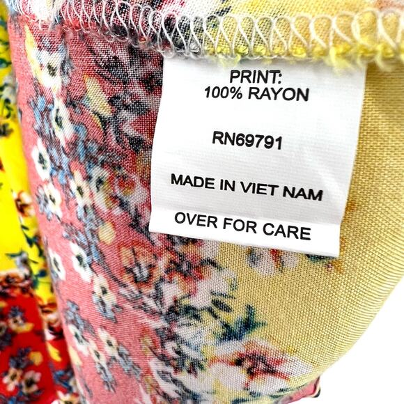 Fig & and Flower SMALL Boho Bohemian Blouse Shirt Top Summer Cozy - Picture 7 of 8